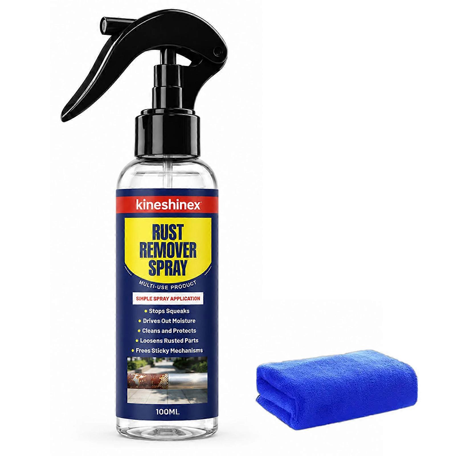 100ml Multi-Purpose Rust Remover Spray Fast-Acting Formulas for Vehicles Tools Chains