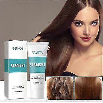O Creme de Correção de Proteína para o Cabelo EELHOE proporciona reparação de pontas duplas para cabelos lisos e danificados, e sem alisamento hai