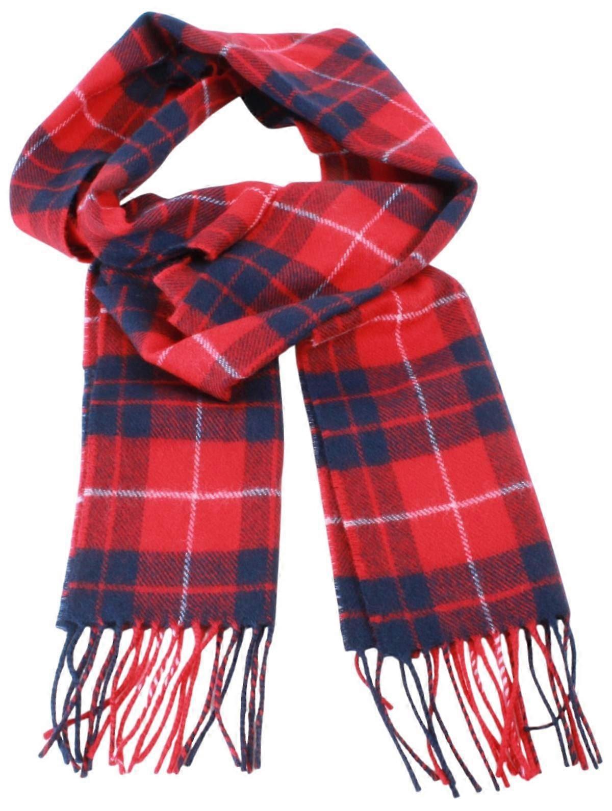 Ingles Buchan Hamilton Lambswool Scarf - Red/Blue/White