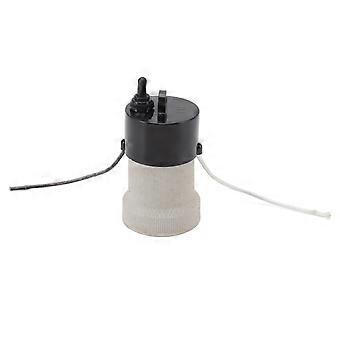 Suporte para lâmpada de porcelana E27 à prova d'água com 2 níveis de temperatura ajustável, isolamento térmico, soquete pequeno em T para luz de calor
