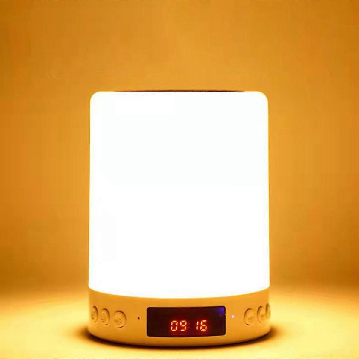 Multifunctional Bluetooth Speaker Alarm Clock with Rhythm Lights