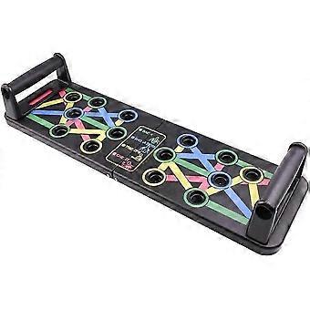 Foldable push up board, multifunctional push up stand board, arm and abdominal muscle training, portable aerobics equipment for men and women Hl1