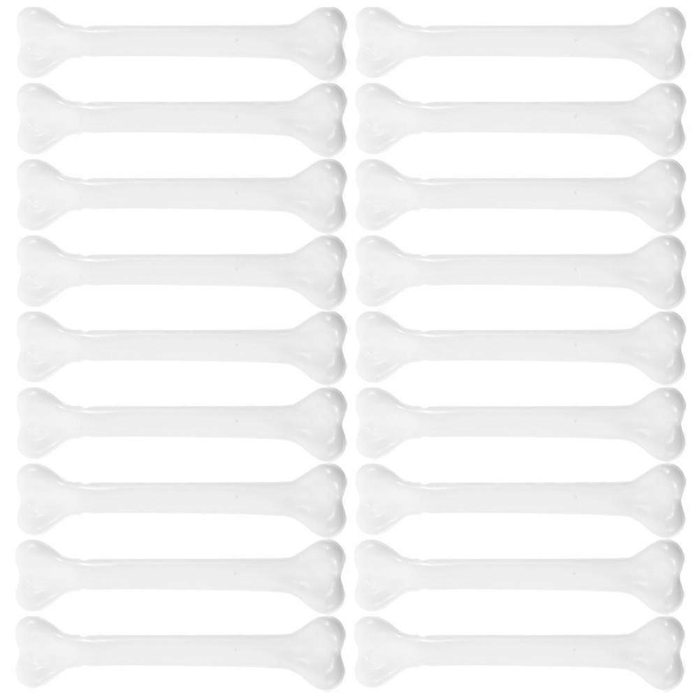 Plastic Bones Halloween Bones compatible with Playing 24Pcs Small White Skeleton Props