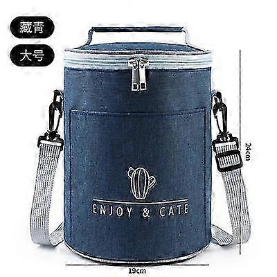 Lightweight Insulated Cylindrical Lunch Bag