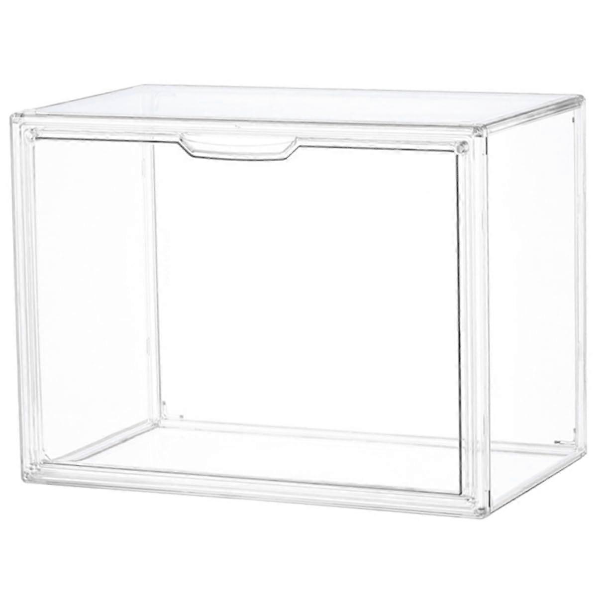 Clear Plastic Storage Box Lids Replacement for Shoe Bins Bread Boxes Dustproof Stackable Design