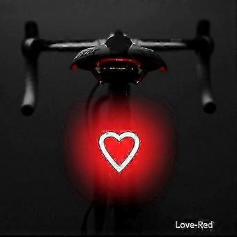 USB-wiederaufladbare Herz-LED-Fahrradlampe