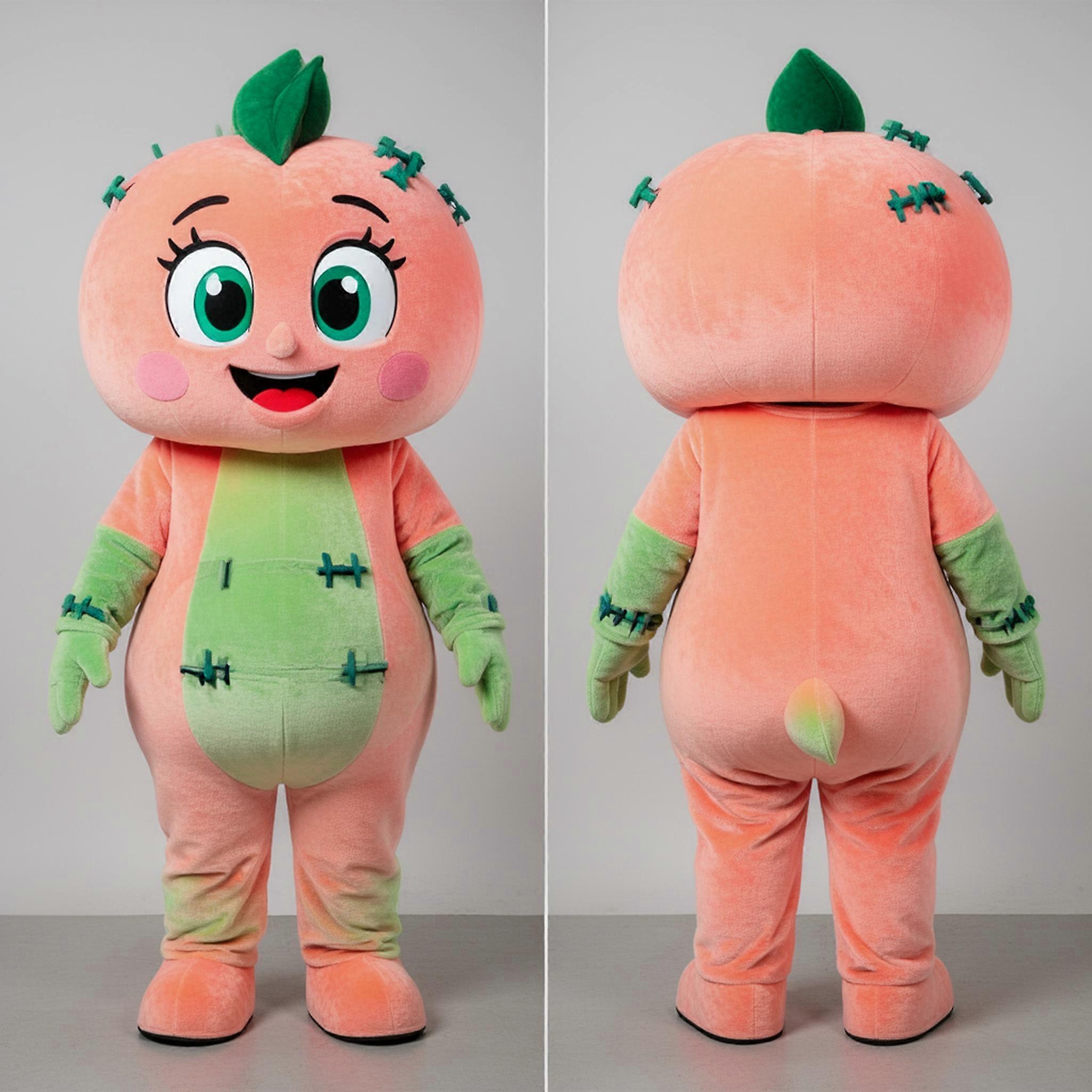 MASTICOT Peach Soft Padded Frankenstein Mascot