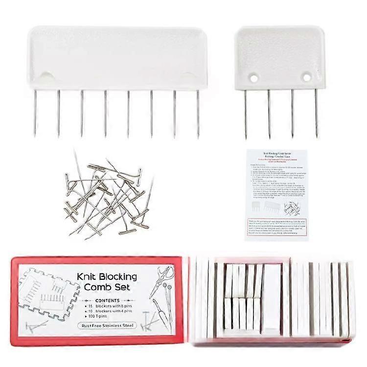 Blocking Pins Knit Blocking Combs Kits Knitting Block Combs for Needlework Projects Blocking Knitting Crochet