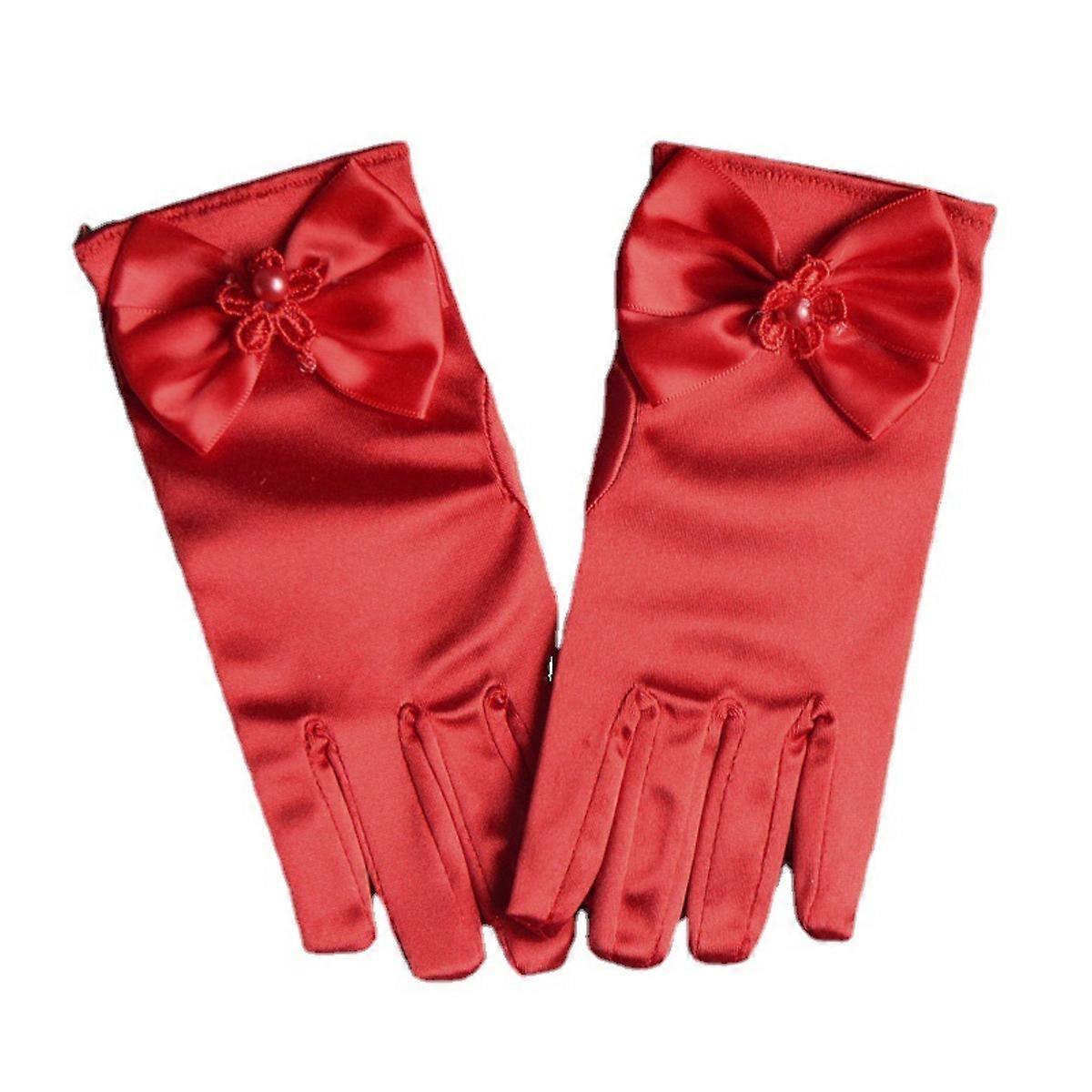Satin Wrist-length Stretchable Elegant Gloves