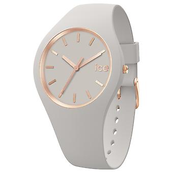 Ice glam brushed watch for Women Analog Quartz with Silicone bracelet IC019532