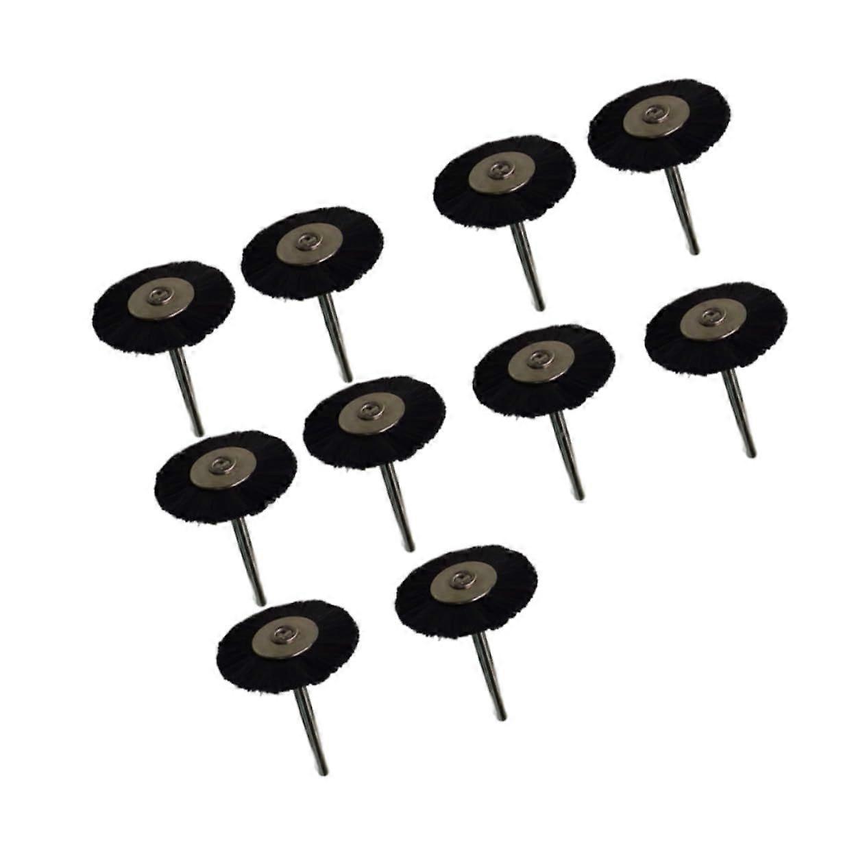 10 Pcs Nylon Wheel Brush Set for Rotary Tools Polishing