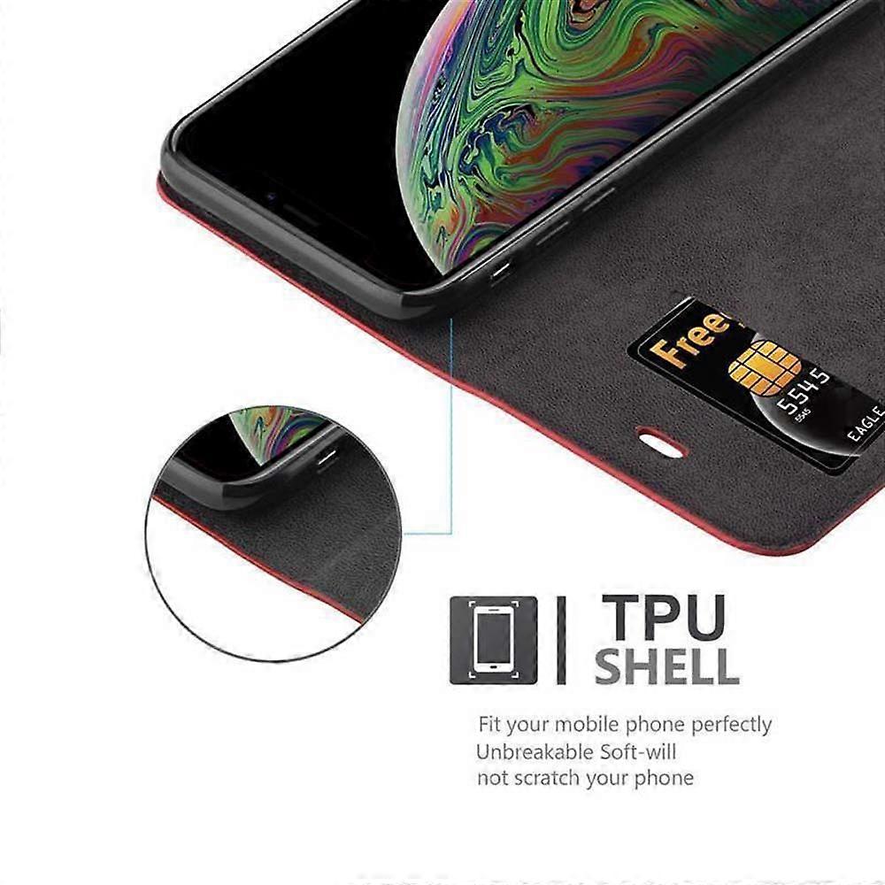 Case compatible with iPhone XS MAX - Protective case with stand function and card slot