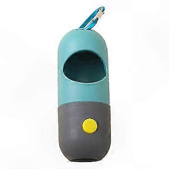 Portable Dog Poop Bag Dispenser, PP Plastic, Metal Clip, Large Capacity, Hands-Free, for Outdoor Walking and Travel