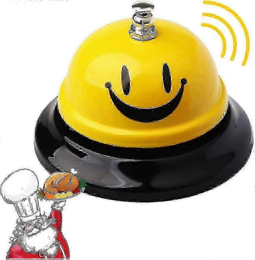 Yellow Iron Desk Bell Loud Ring