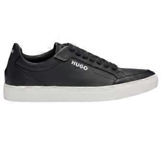 Hugo Mens Futurism Leather Round Toe Flat Trainers