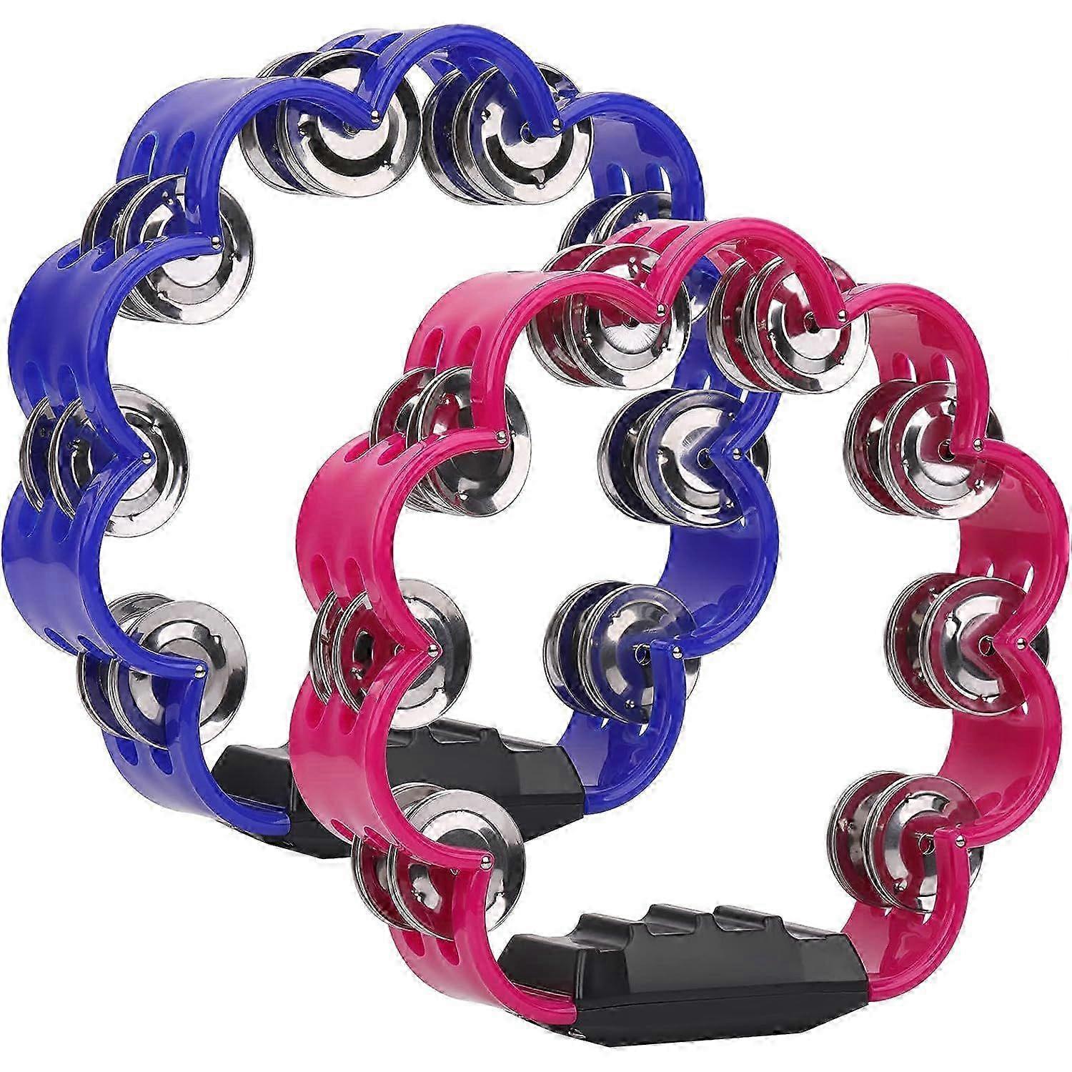 2pc Handheld Petal Tambourines