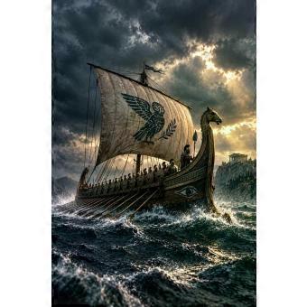 Greek Trireme Warship Ancient Greece jigsaw puzzle SIO1674