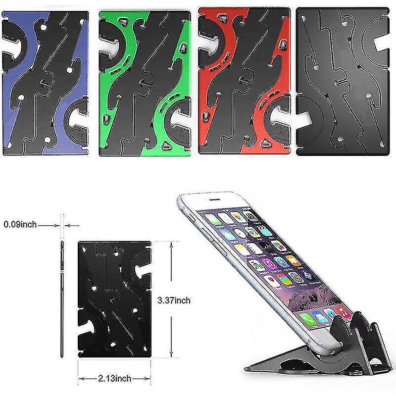 Universal Foldable Mobile Phone Holder Stand Card Portable Adjustable Plastic