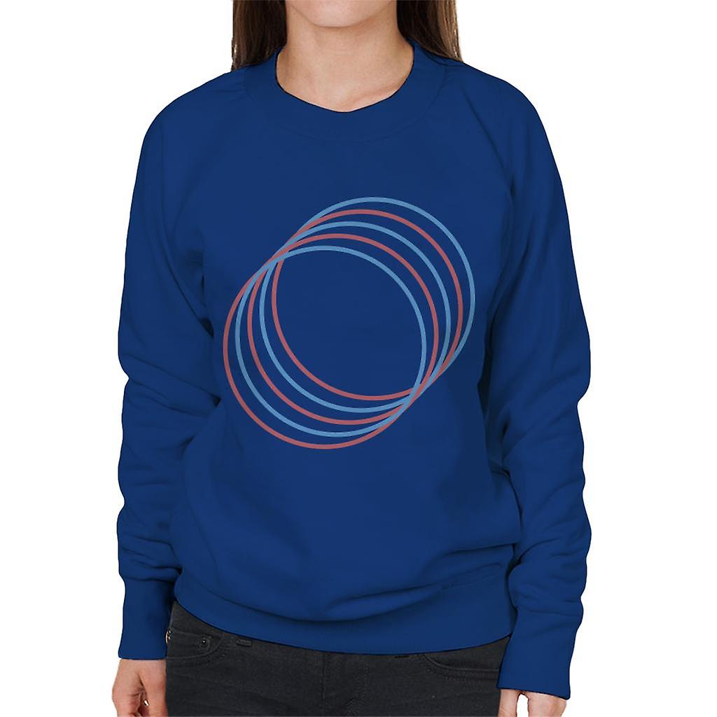 Geometric Shape Colour Rings Women's Sweatshirt