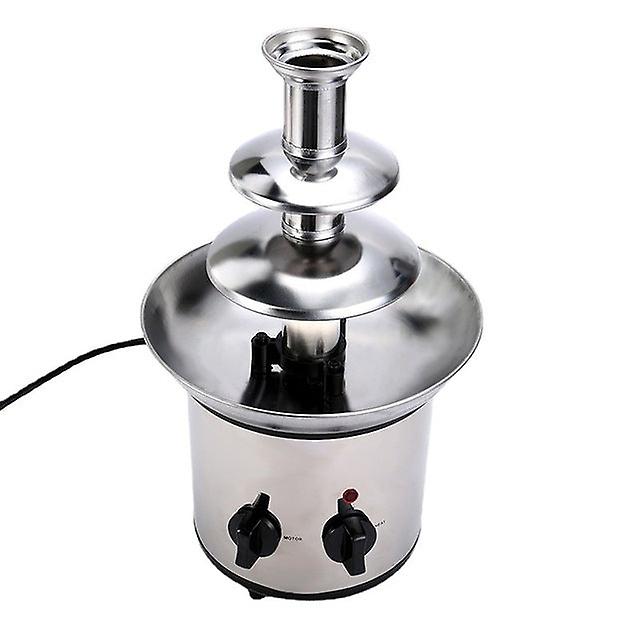 Chocolate Fountain Machine 3 Layer Melting Tower Waterfall Melt Machine Activity Party Stainless Steel Chocolate Bowl