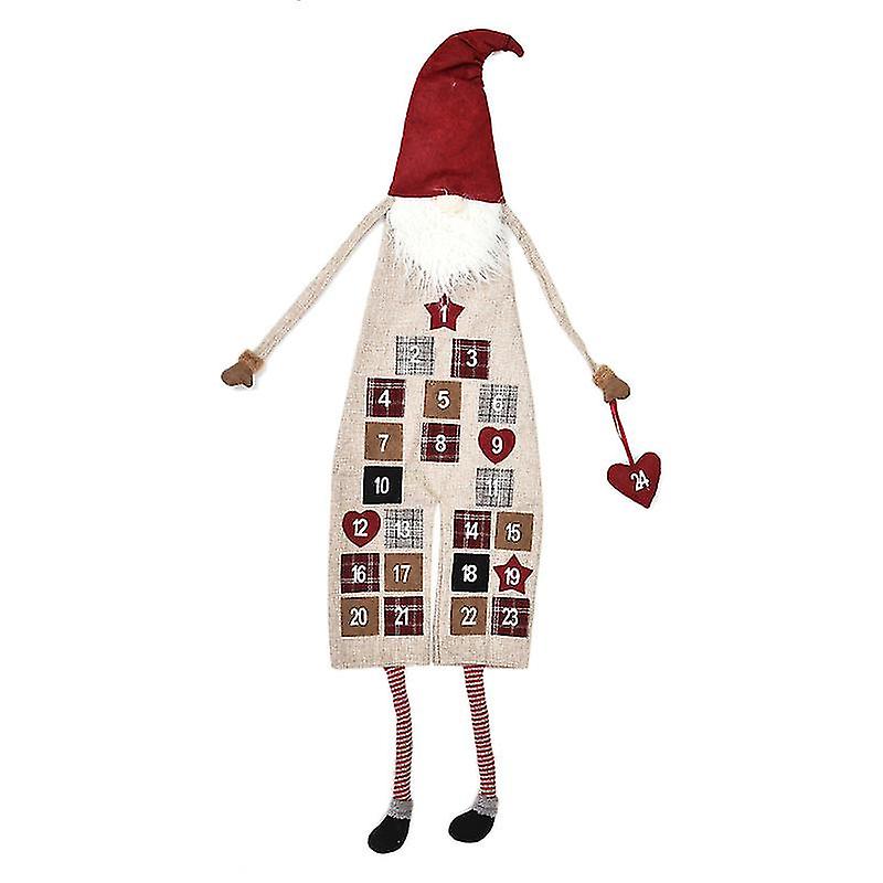 Felt Christmas Advent Calendar 2021, 24 Days, Reusable, 1pc