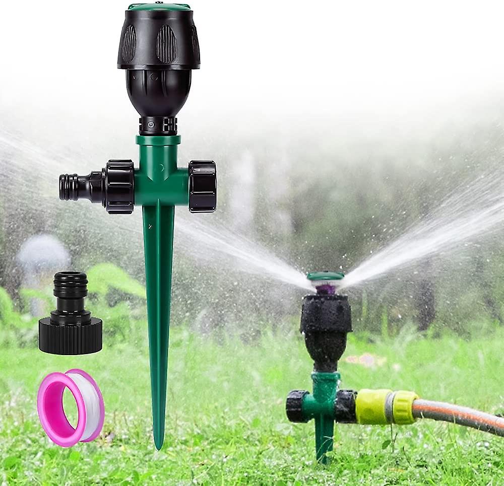 Garden Sprinkler, Automatic Circular Lawn Sprinkler Watering System 360 Rotating Irrigation Tip Base Sprinkler for Lawn Garden Lawn