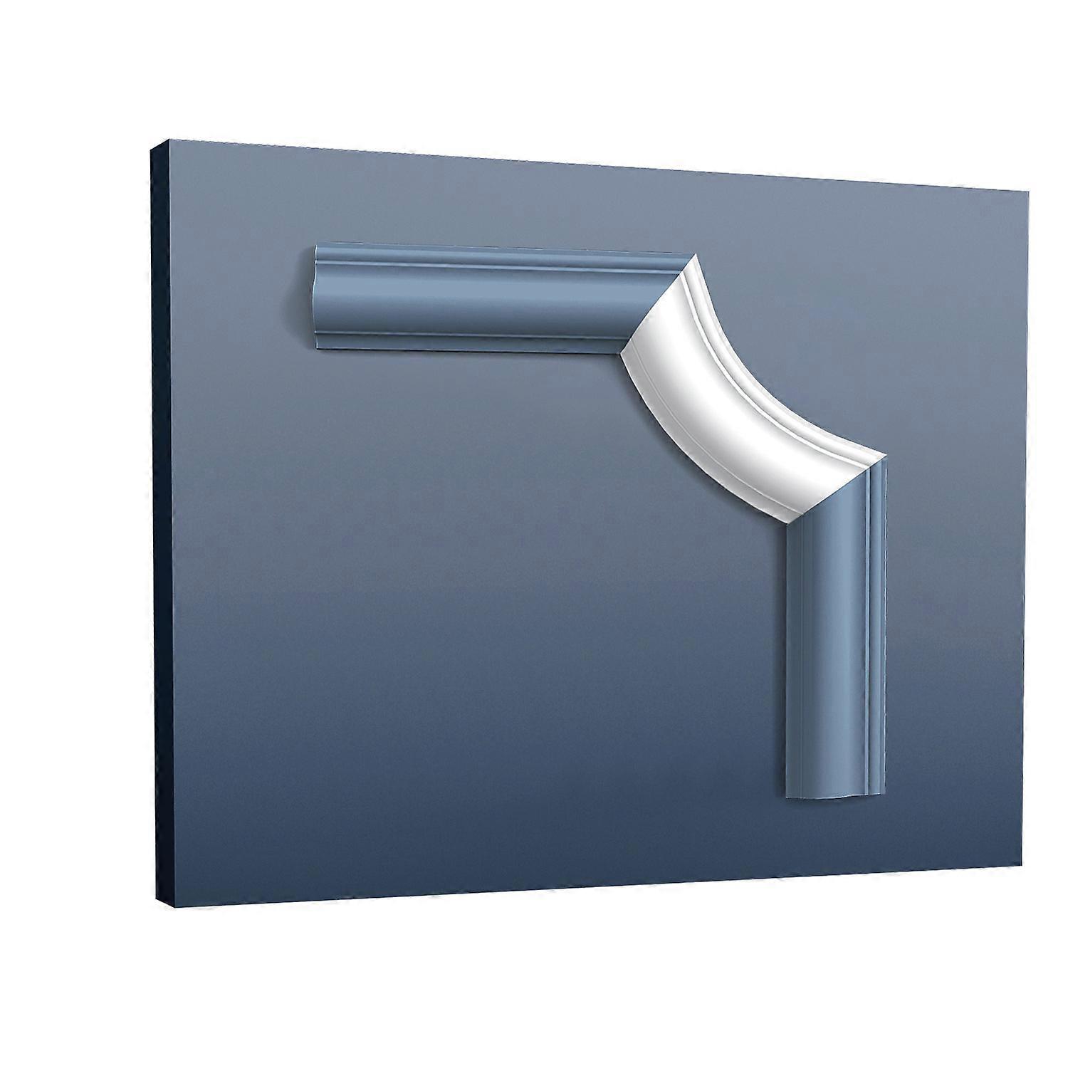 ORAC NV 1 x Élément de coin P801C LUXXUS 19,8 cm x 2,6 cm x 11 cm blanc Purotouch® prétraité léger, solide, indéformable