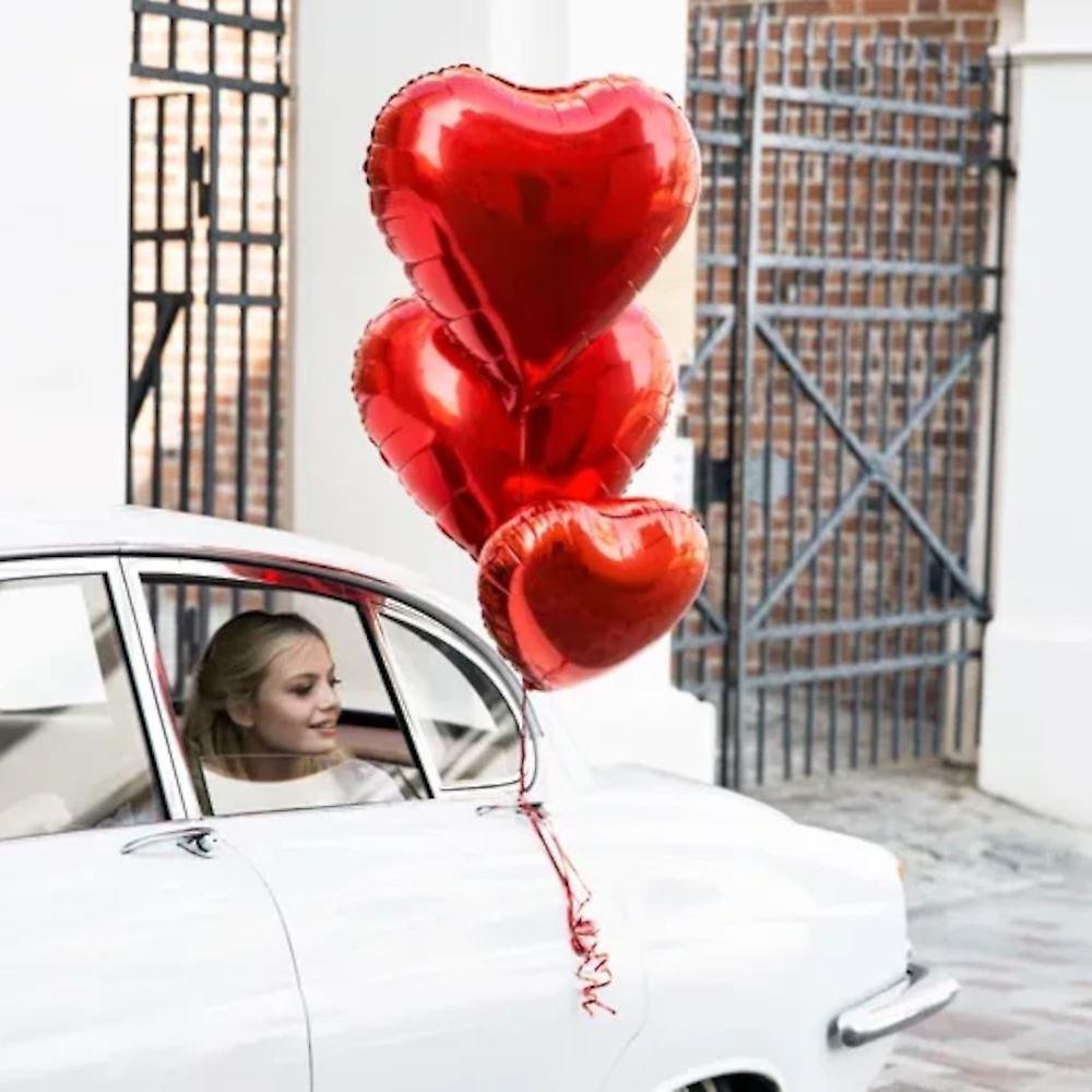 18 "レッドハートホイルバルーン|結婚式の婚約バレンタインデーパーティーデコレーション