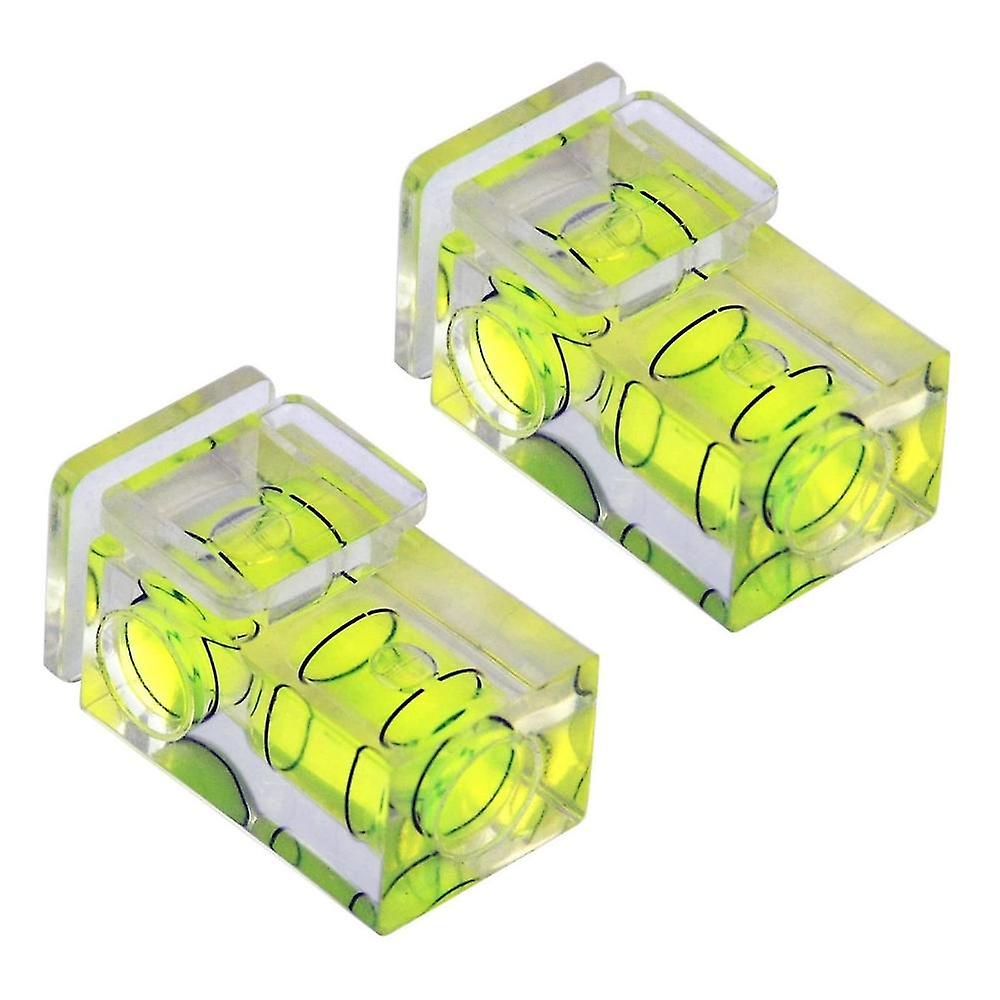 2 Pcs Hot Shoe Bubble Level Camera Two Axis Spirit Level For Digital And Film Camera