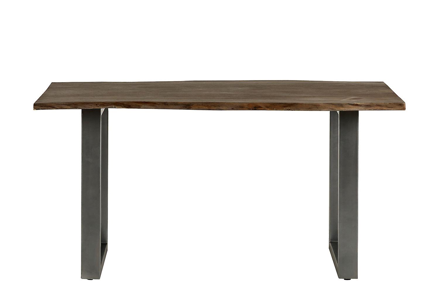 Medium Sized Dining Table Grey Essential Live Edge