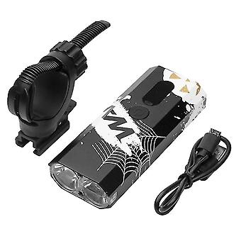 Wake Bicycle Light 600 Lumens USB rechargeable imperméable vélo lumière avec support 2000mah vélo Ligh