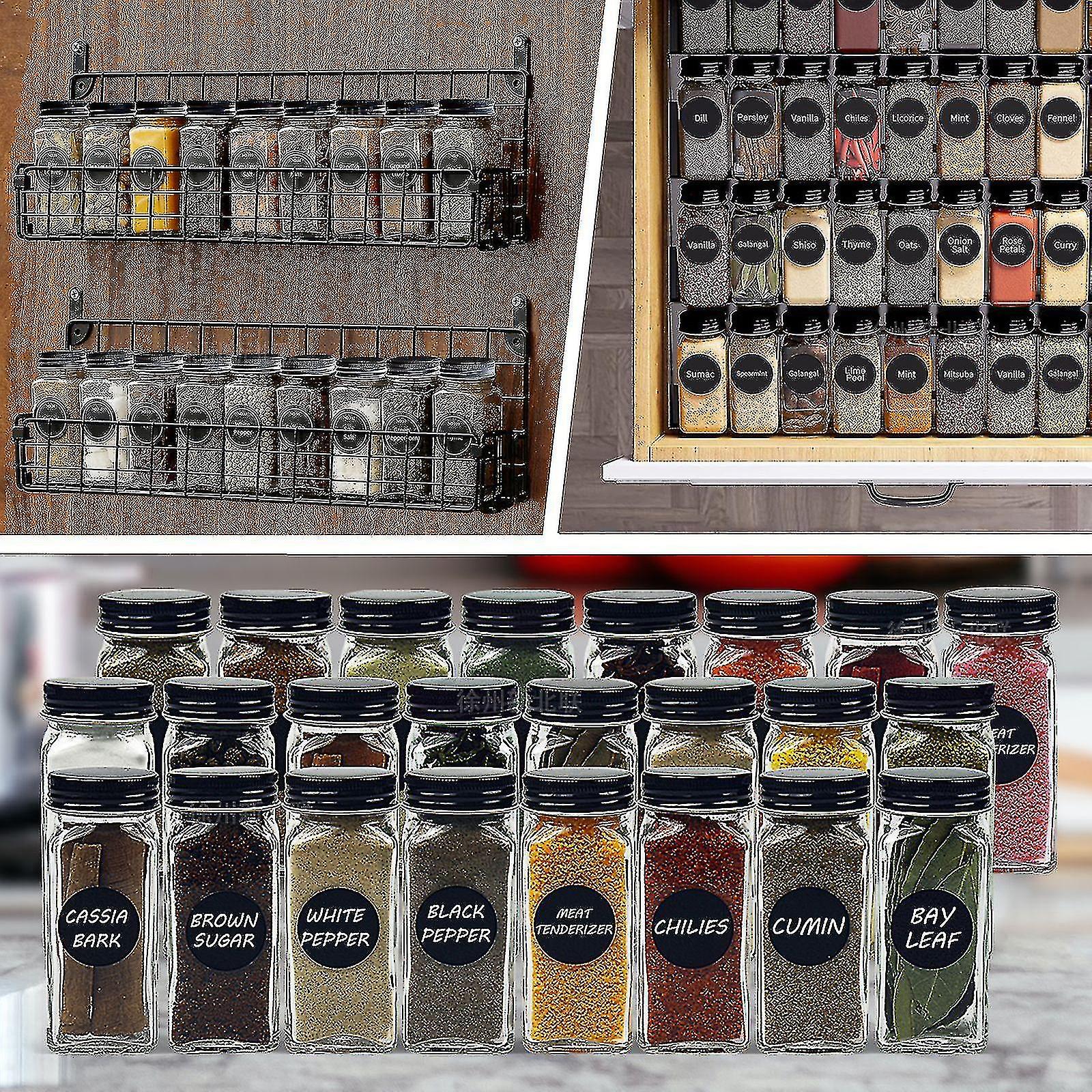 Kryddburkar med shakerlock - Set om 12