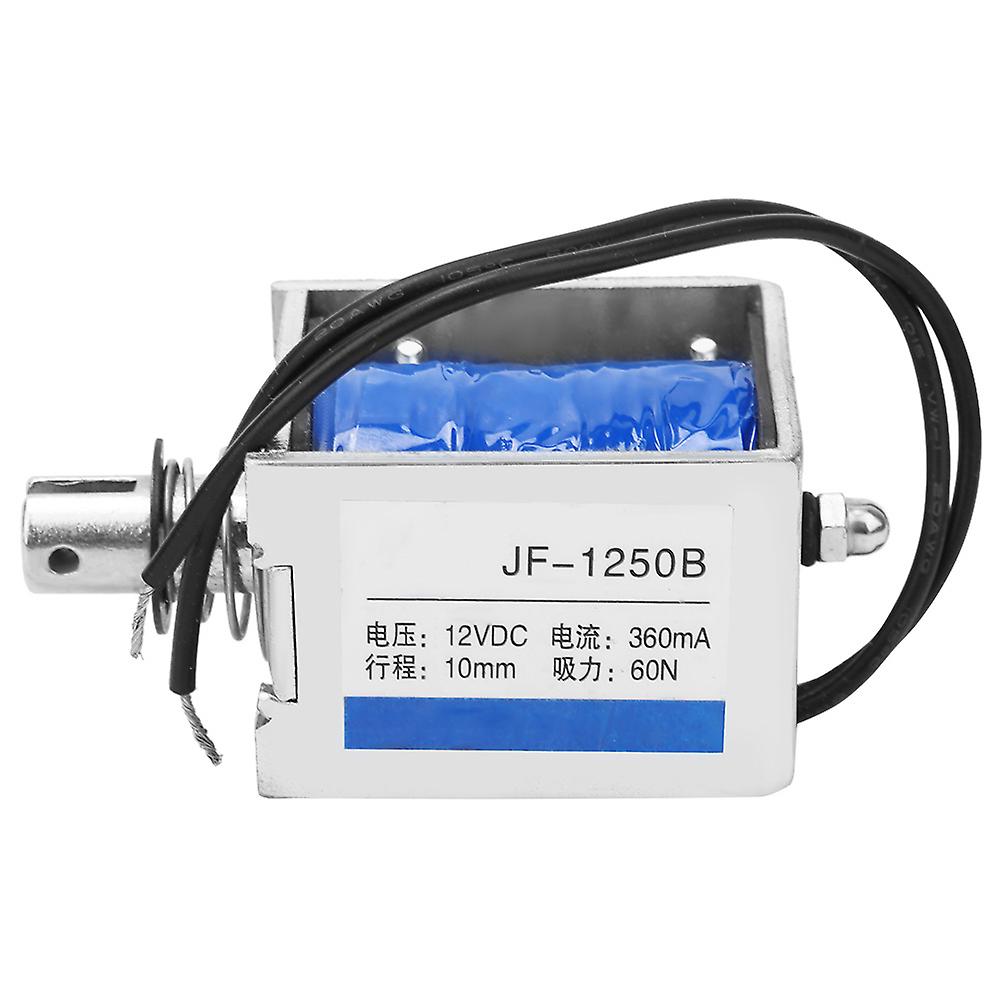 JF-1250B Push Pull Typ DC Sole Elektromagnet 60N 12VDC 10mm Hub