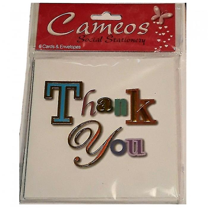 Cameos Thank You Card (Pack of 6)