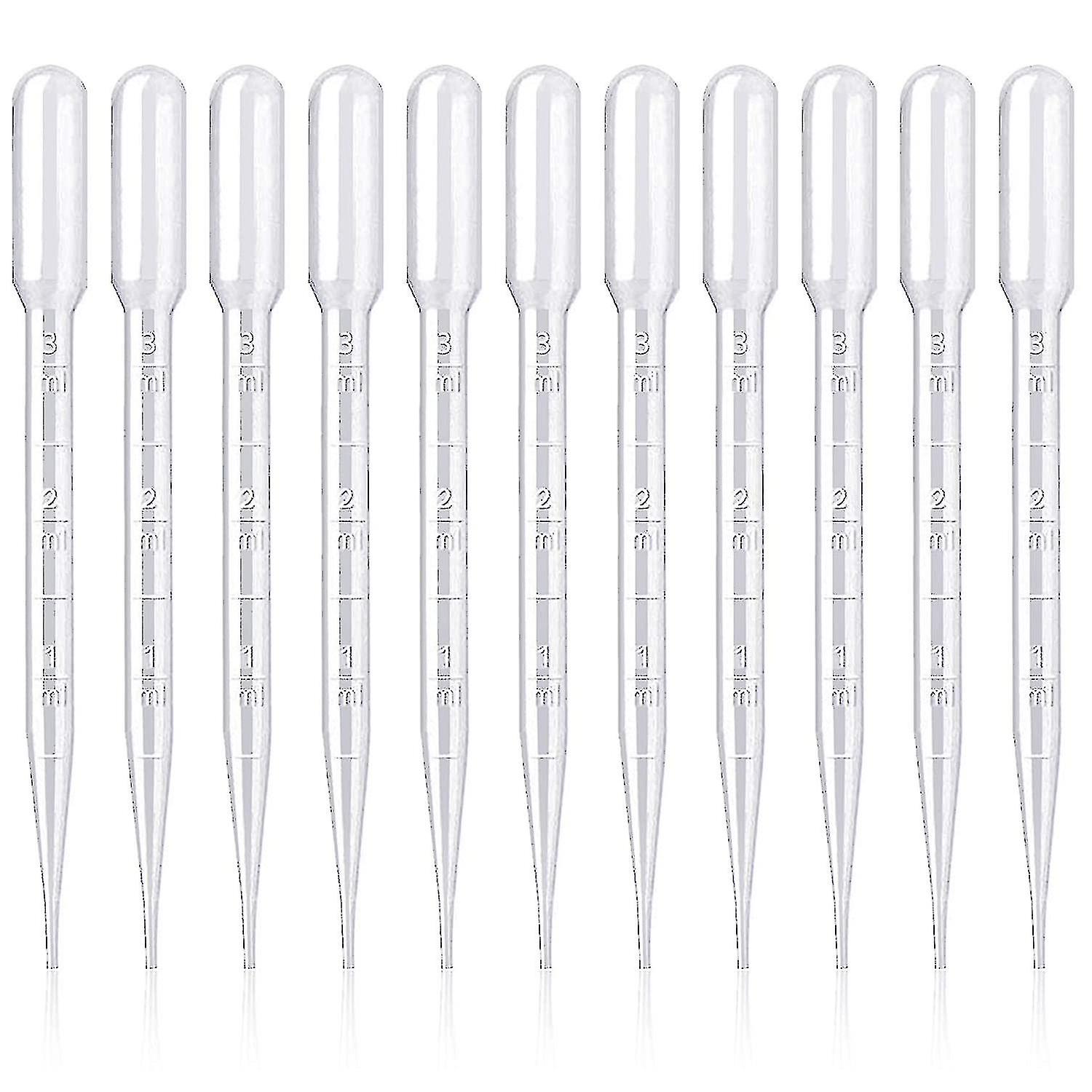 200pcs Plastic Pipettes 3ml -5ml-10ml-For Laboratory Experiment