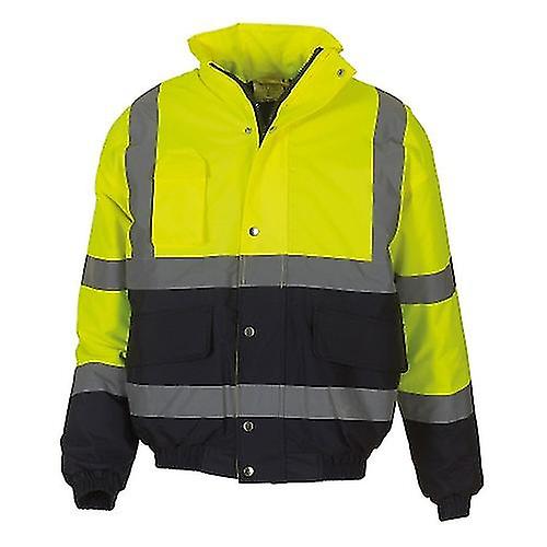 Yoko Unisex Adult Two Tone Hi-Vis Bomber Jacket