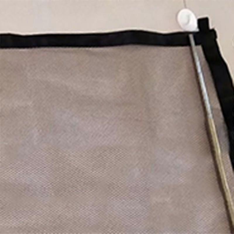 Pet Safety Guard Mesh Gate, Foldable, Breathable, 110x72cm Black