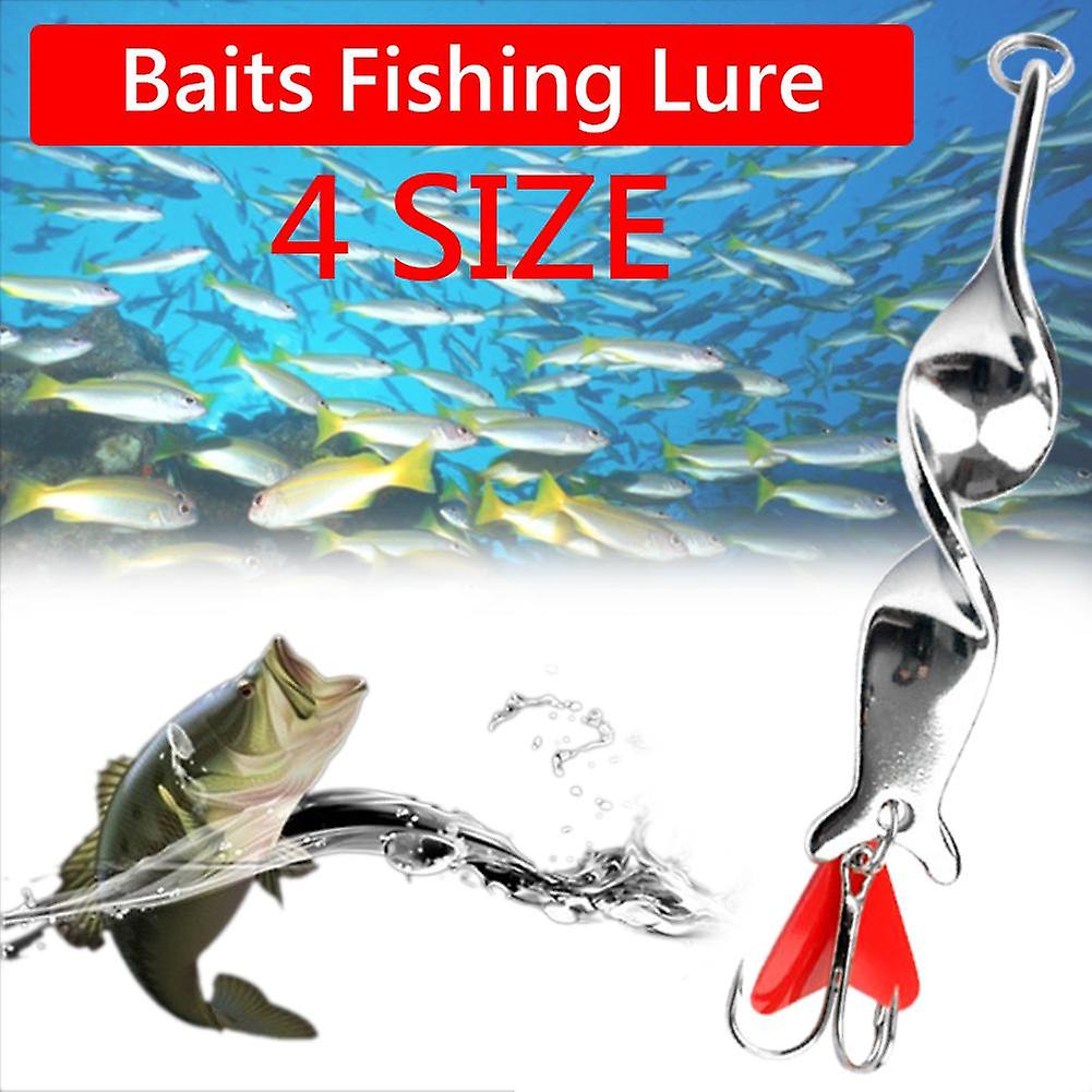 Puntos Rotating Zinc Alloy Spinner Hard Baits Fishing Lure Fish Tackle Tools Accessory