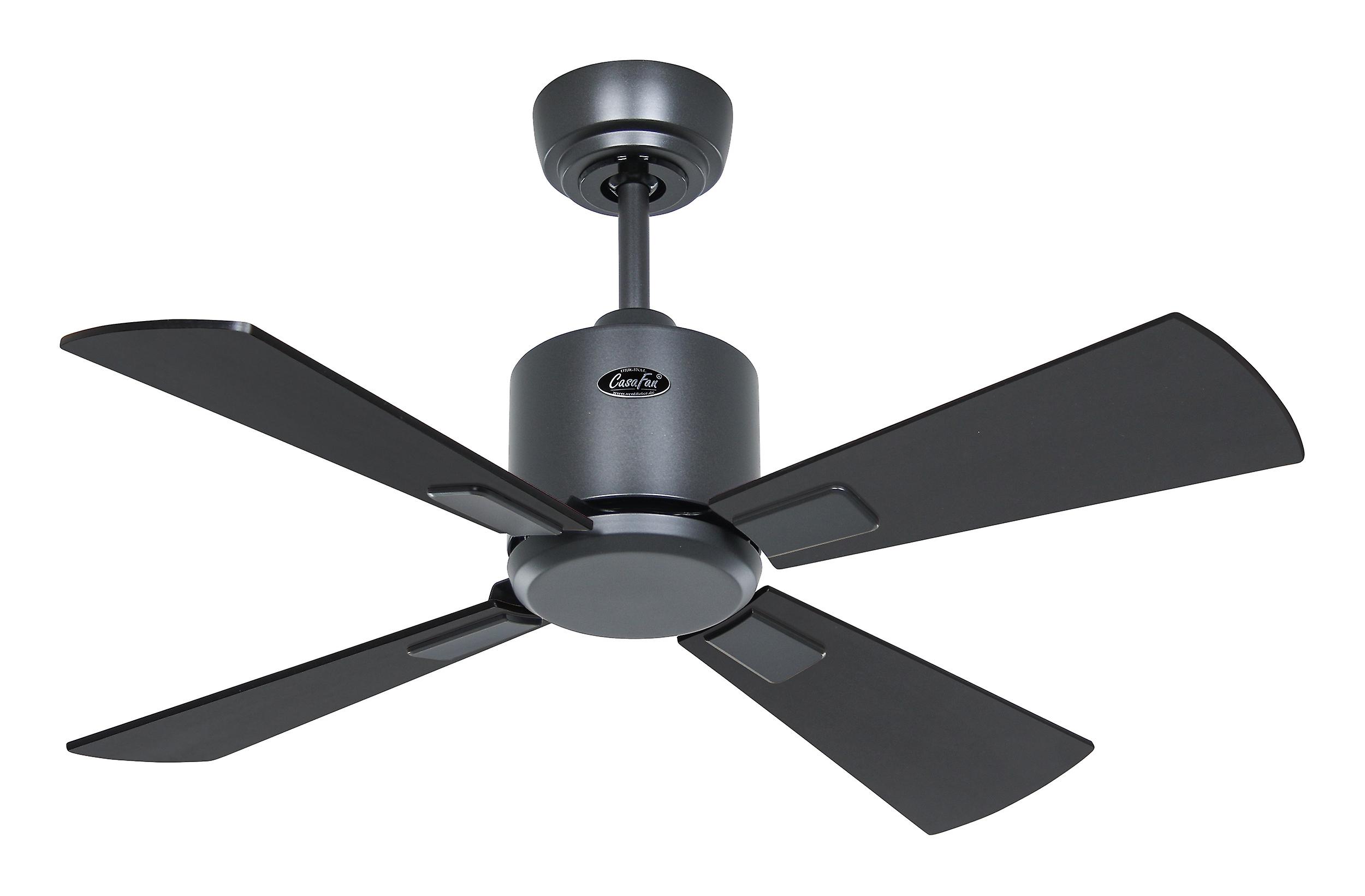 Deckenventilator Eco Neo III 92 BG Schwarz / Teak