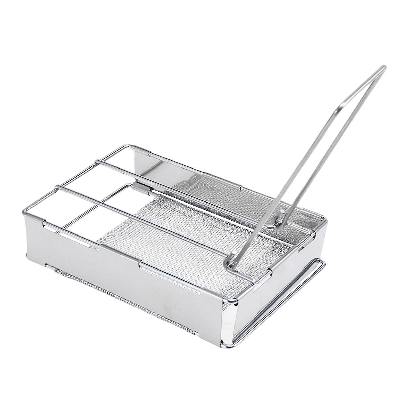 Barbecue Grill Cooking Rack Folding Multipurpose Fishing Toaster for Camping