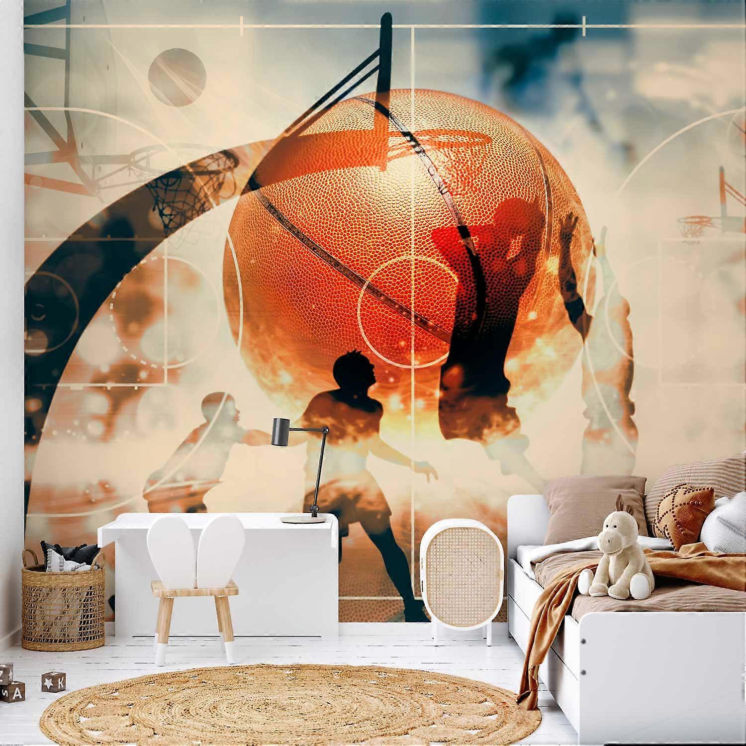 Self-adhesive Wall Mural - I love basketball!