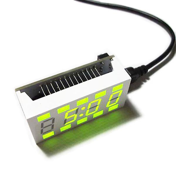 Diy C51 Mini Creative Simple White Desktop Electronic Clock Kit