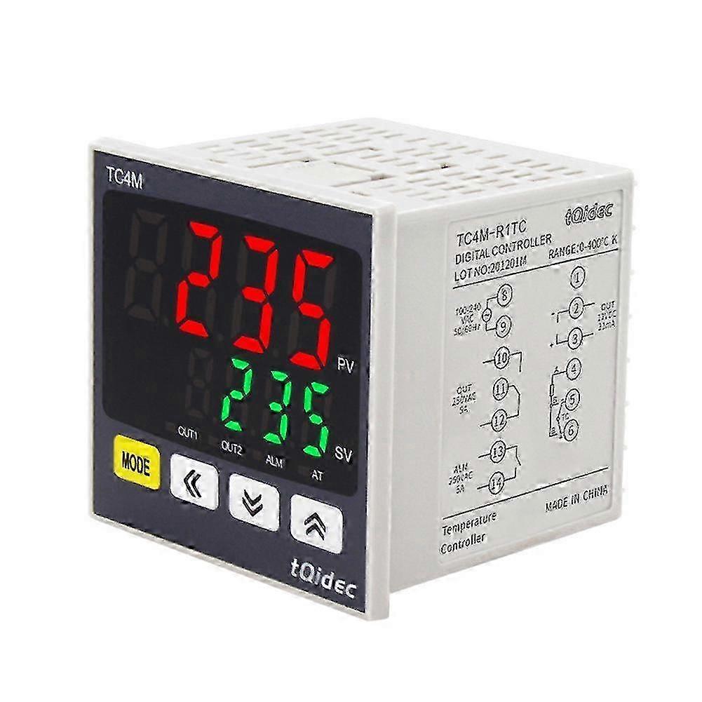 0~400 Adjustable Intelligent Precise Temperature Controller Digital Display Relay Solid State SSR Output Over Temperature Alarm Oven Industrial Equipm