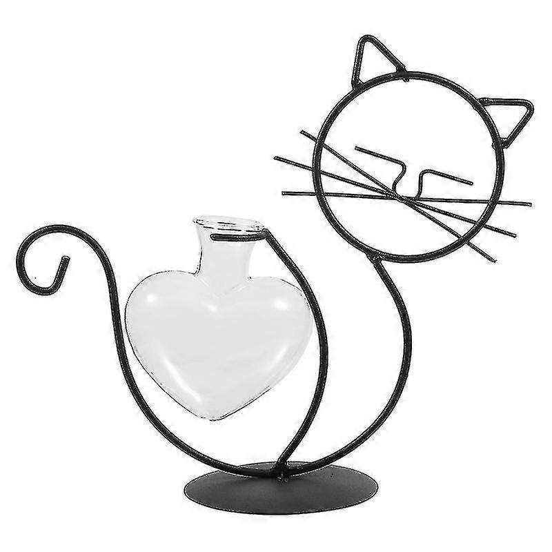 Iron And Glass Storage Container For Decor