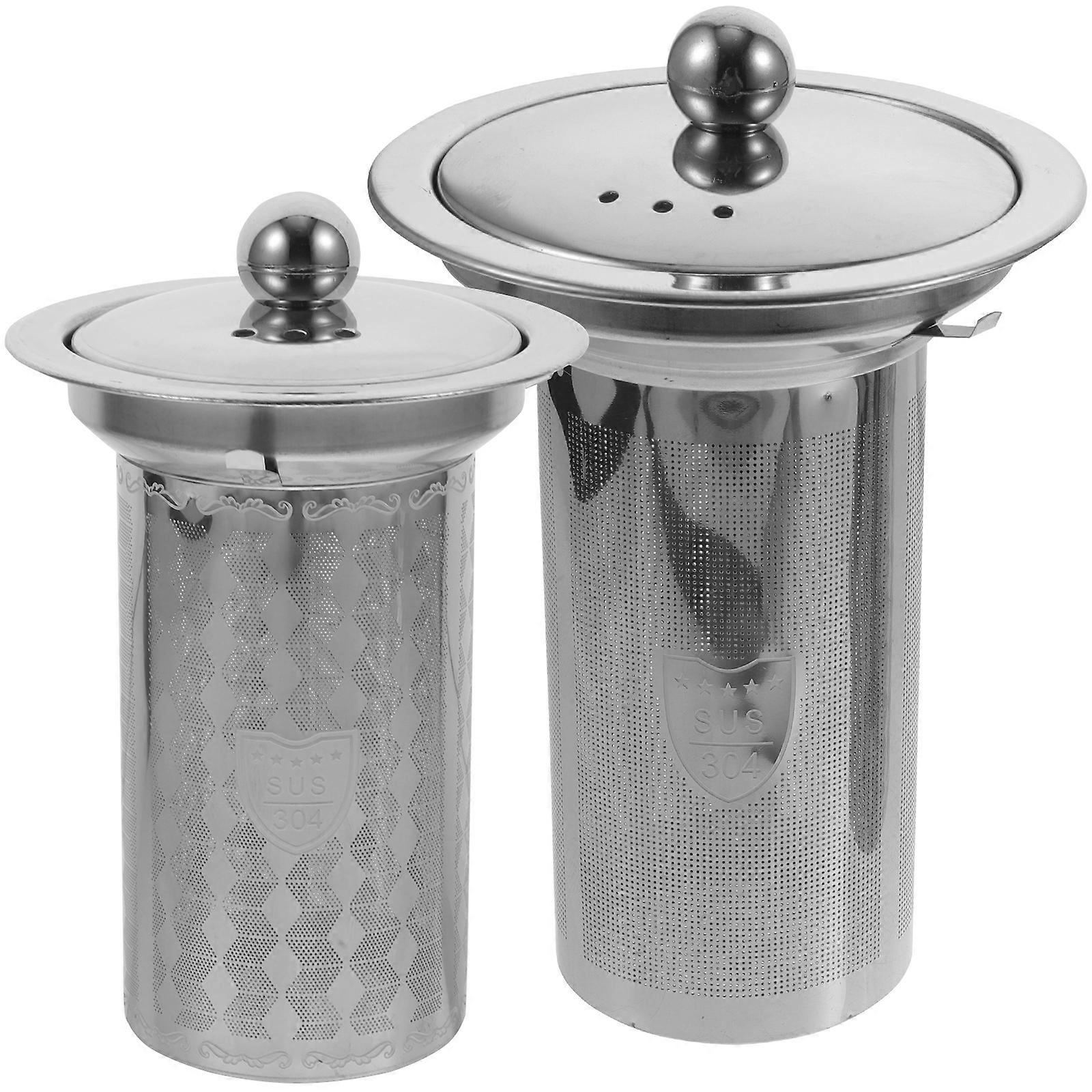 2Pcs Tea Strainer Insert Fine Mesh Tea Strainer Tea Pot Tea Filter Lidded Tea Infuser Teapot Supplies