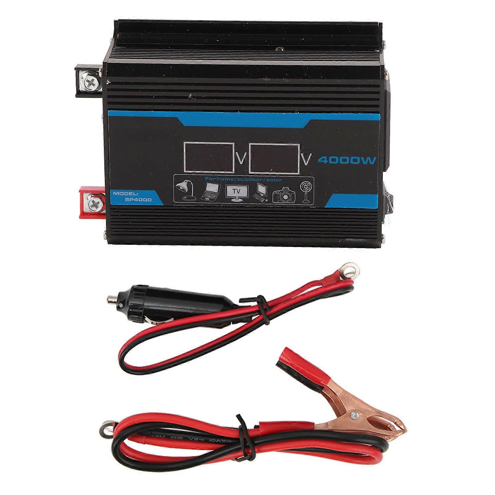 300w Modified Sine Wave Inverter Usb Car Power Inverter Adapter Led Display 12v To 220v Black