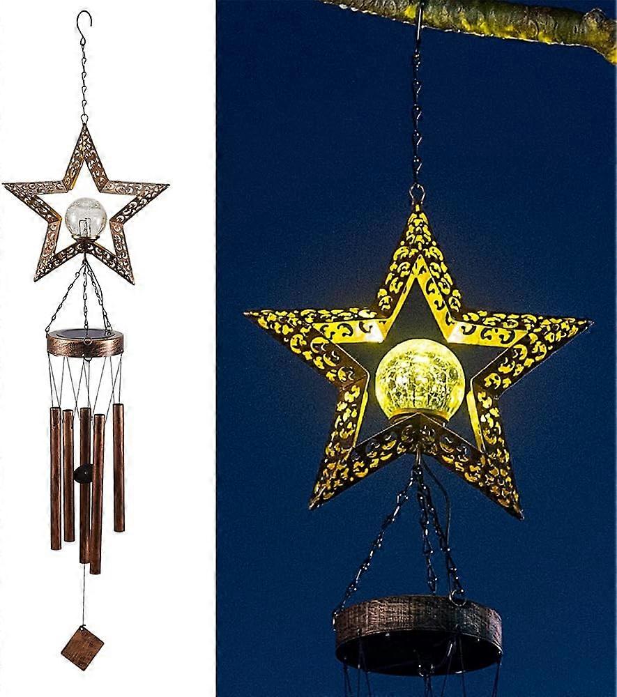 Lampada solare, Jormftte, LED, Metallo, 95cm, Oro