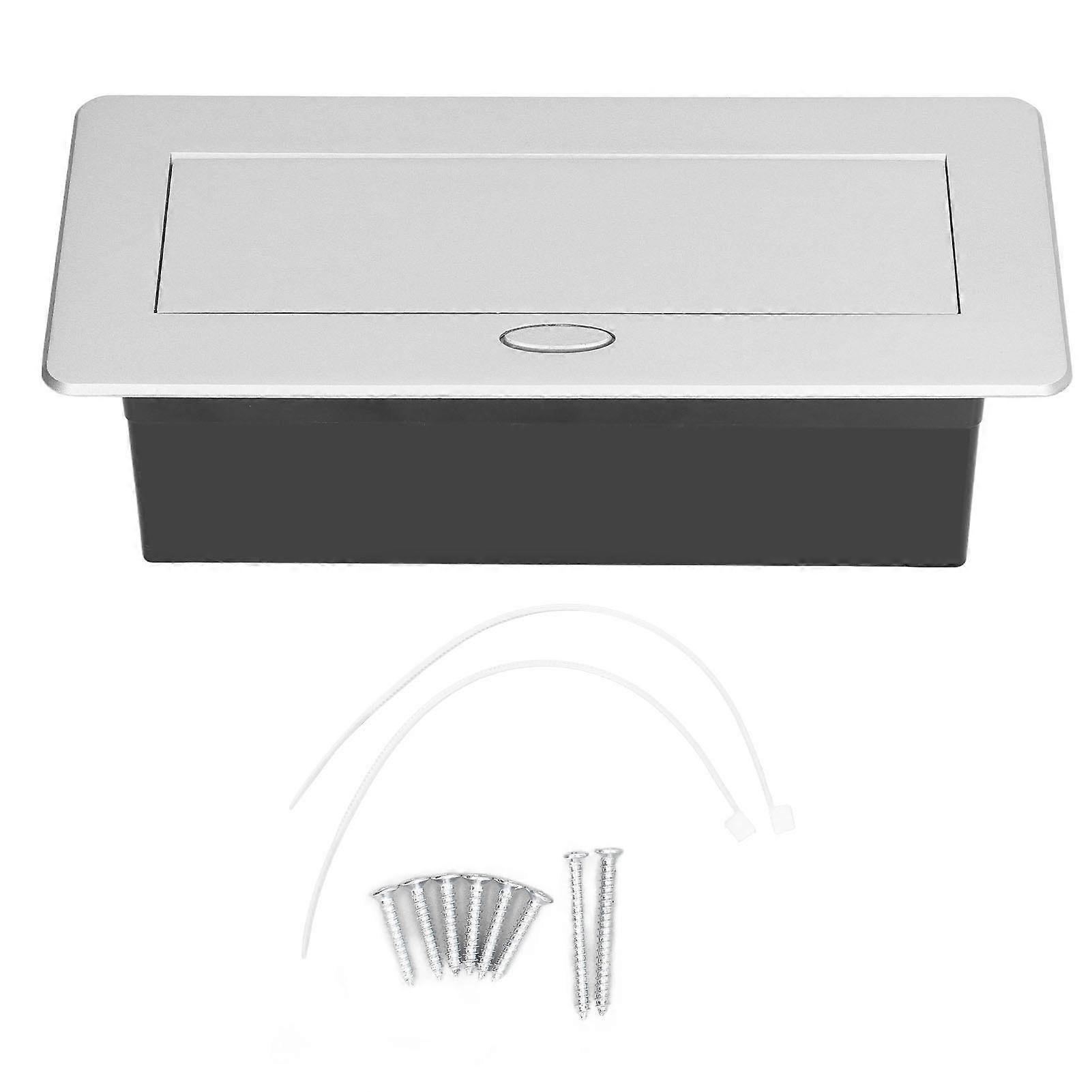 Floor Electrical Outlet Embedded Desktop Pop Up Power Socket Cover Box Kit EU Standard 250V 16A