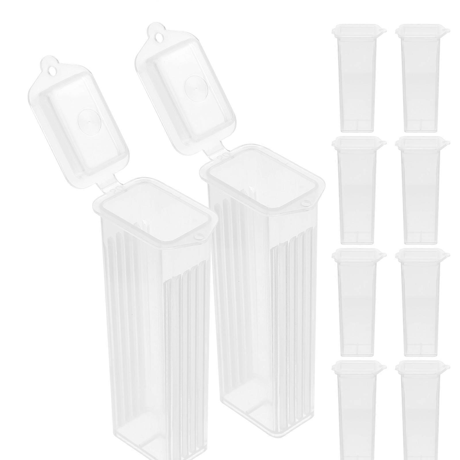 10 PCS Slide Cases 5 Slides Pathological Boxes Opening Slide Mailers for Supplies