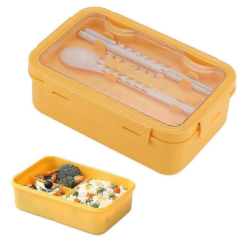 Lunch Boxes Bento Boxes Leakproof Lunch Boxes for Microwave Bento Lunch Boxes with 3 Compartments and Tableware
